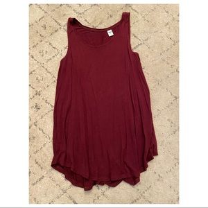 Maroon tank top